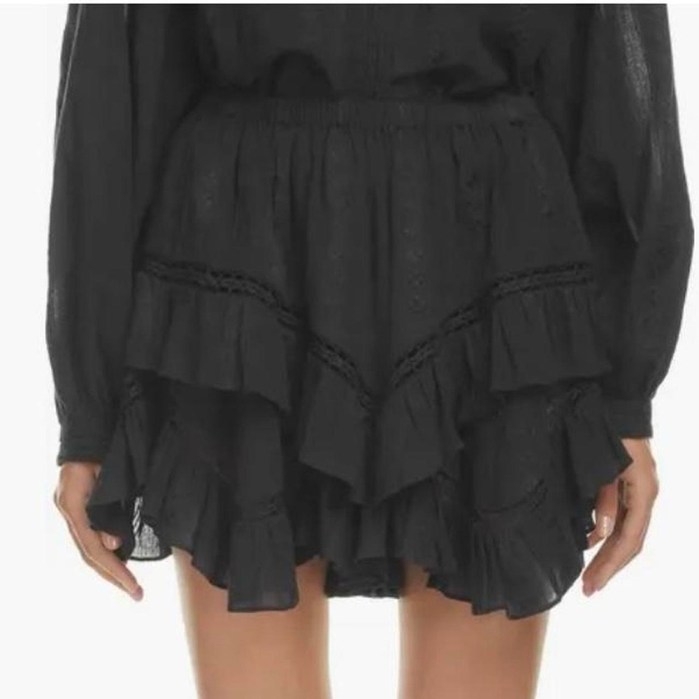 Isabel marant jocadia ruffle mini skirt